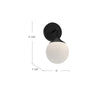 Nouveau 12-in Aged Gold/Opal Matte Glass 1 Light Wall/Vanity
