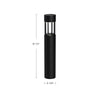 Novato 36-in Black LED Exterior Bollard