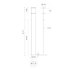 Novel 68-in Black LED Floor Lamp