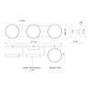 Novel 21-in Black LED Vanity
