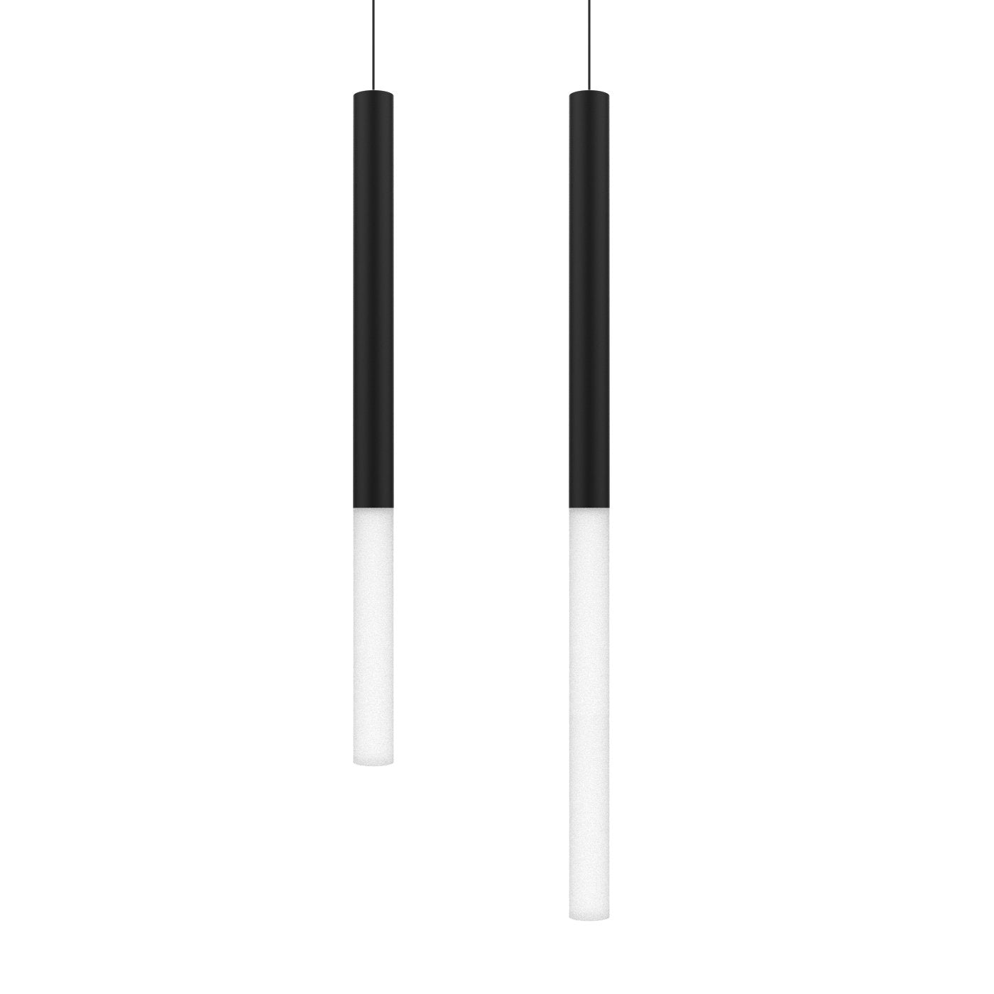 Novo High Output Pendant - 10in - Matte Black Body - Translucent Diffuser - SP2