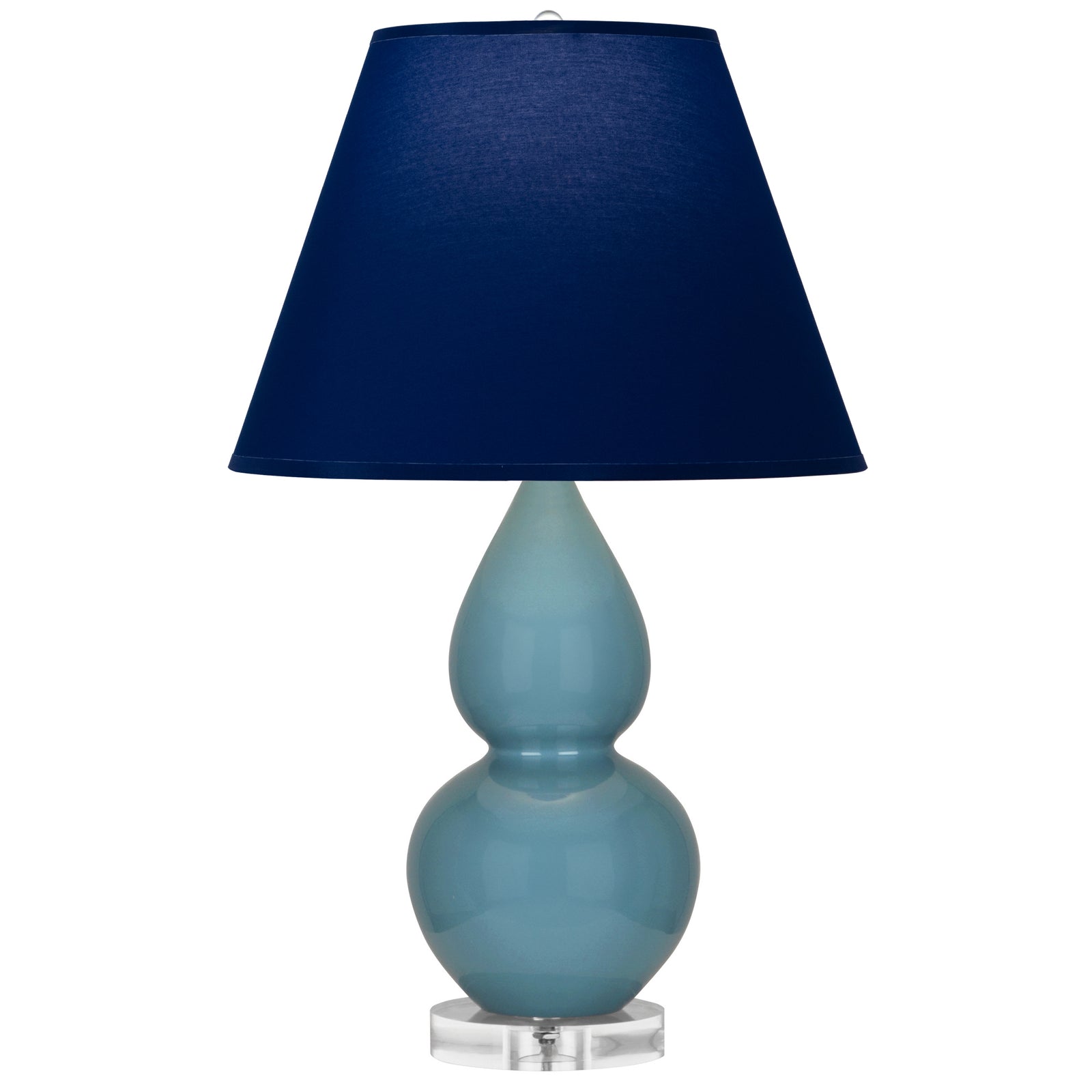 Steel Blue Double Gourd Table Lamp