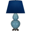Steel Blue Double Gourd Table Lamp