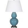 Steel Blue Double Gourd Table Lamp