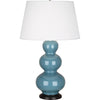 Steel Blue Double Gourd Table Lamp