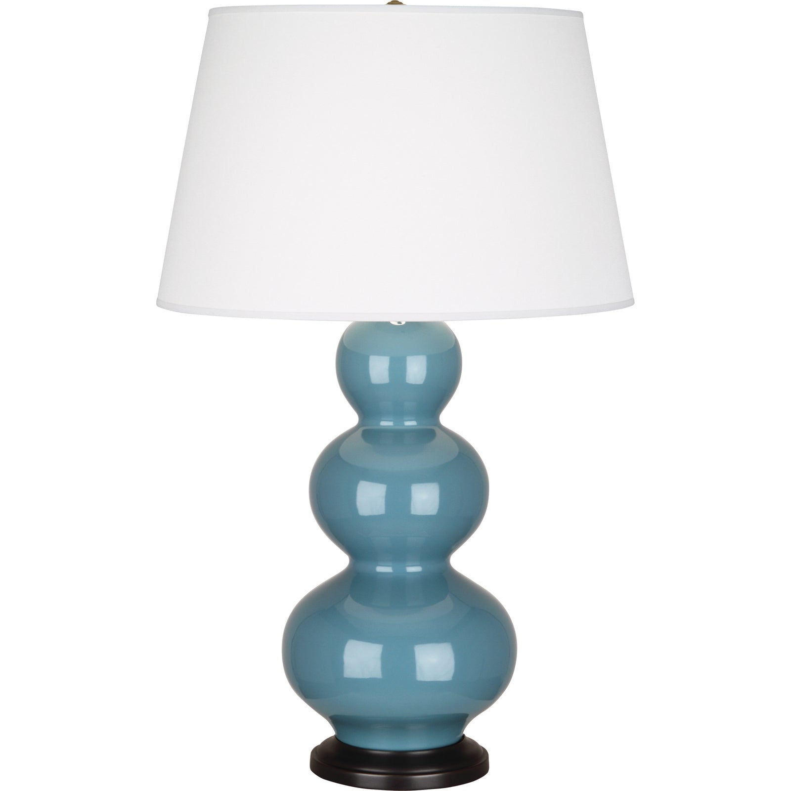 Steel Blue Double Gourd Table Lamp