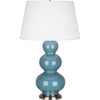 Steel Blue Double Gourd Table Lamp