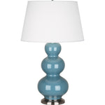 Steel Blue Double Gourd Table Lamp