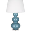 Steel Blue Double Gourd Table Lamp