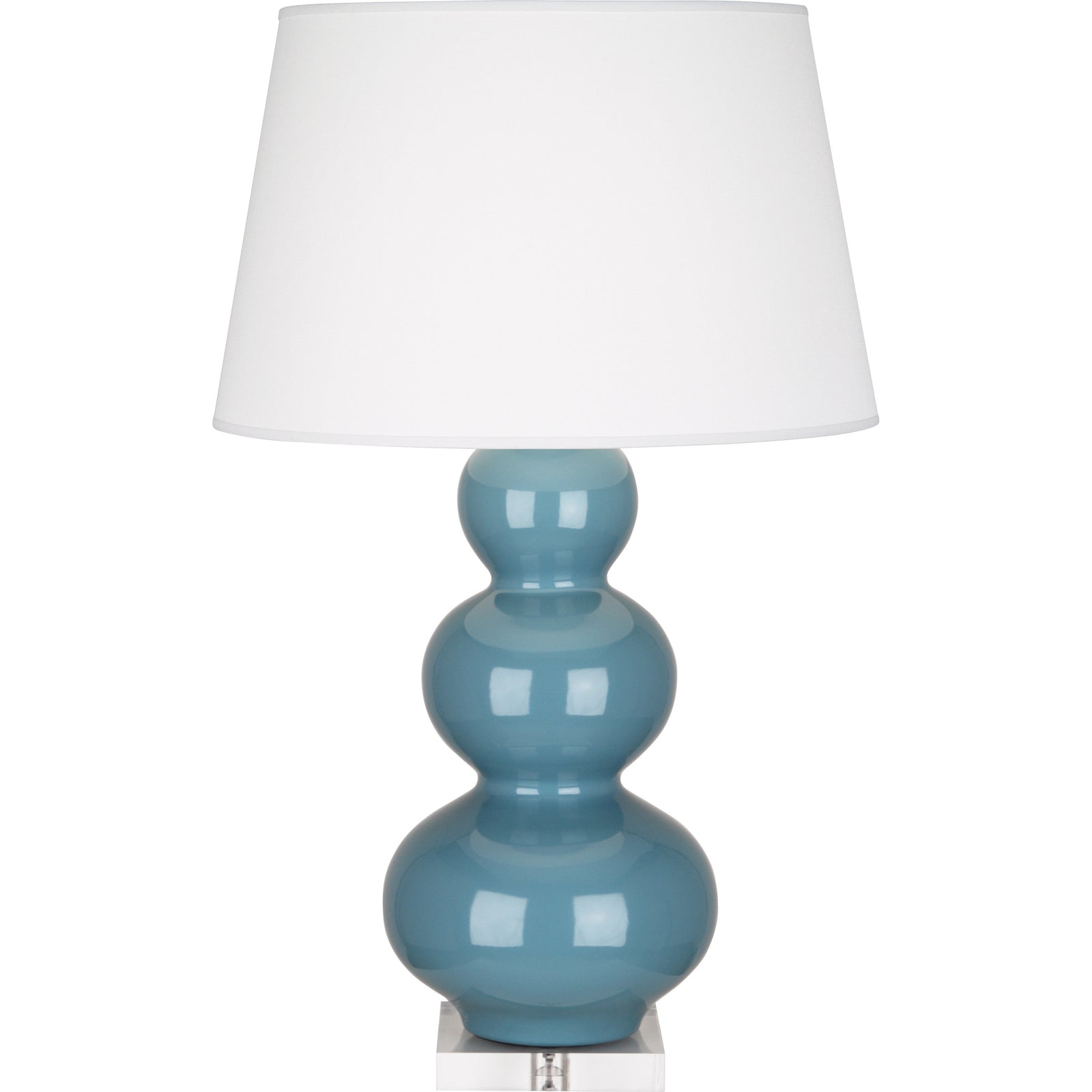 Steel Blue Double Gourd Table Lamp