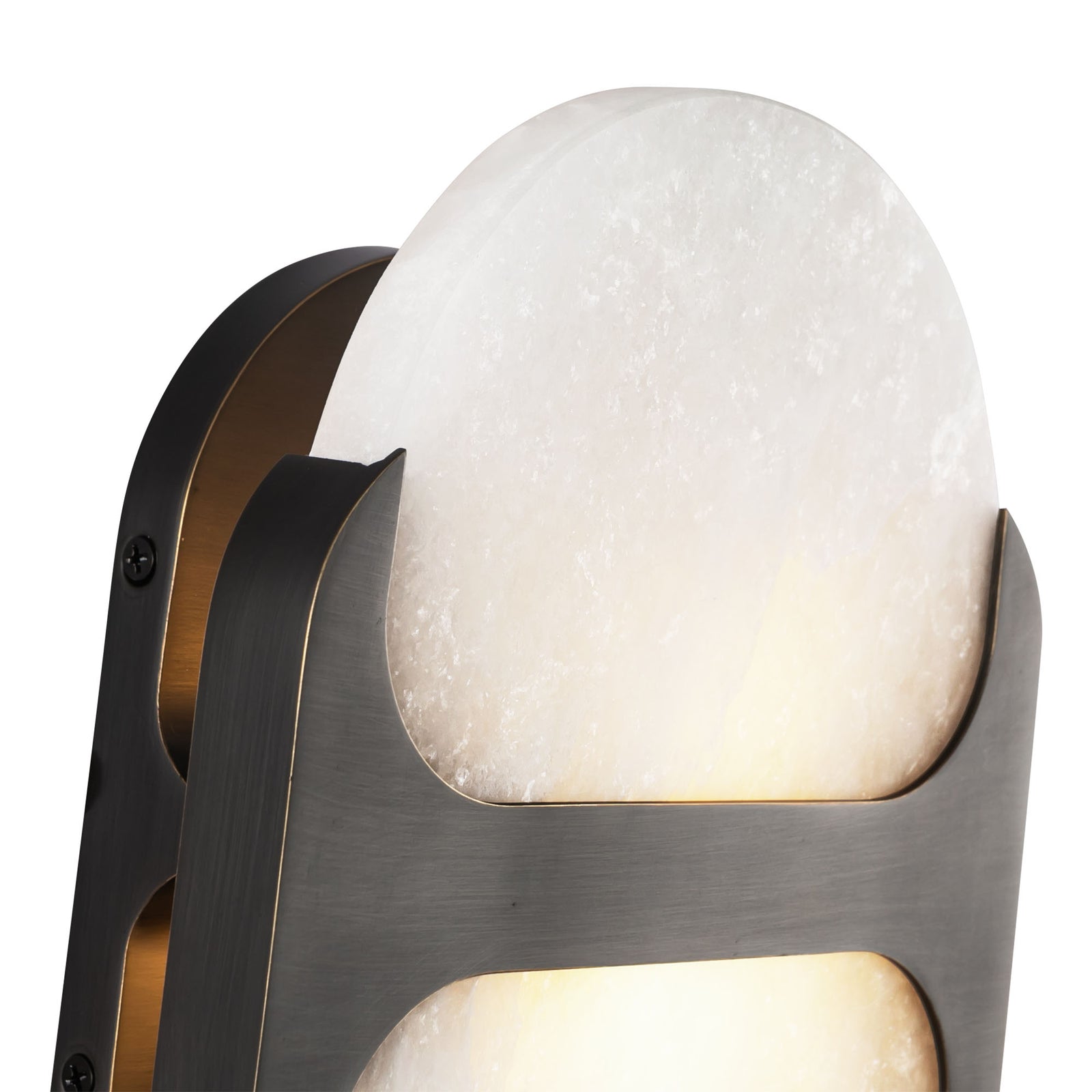 Odin 9-in Urban Bronze/Alabaster Socket Wall Vanity