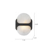 Odin 9-in Urban Bronze/Alabaster Socket Wall Vanity