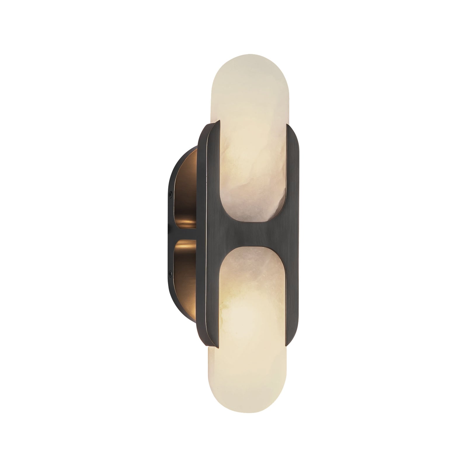 Odin 14-in Urban Bronze/Alabaster Socket Wall Vanity