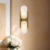 Odin 14-in Vintage Brass/Alabaster Socket Wall Vanity