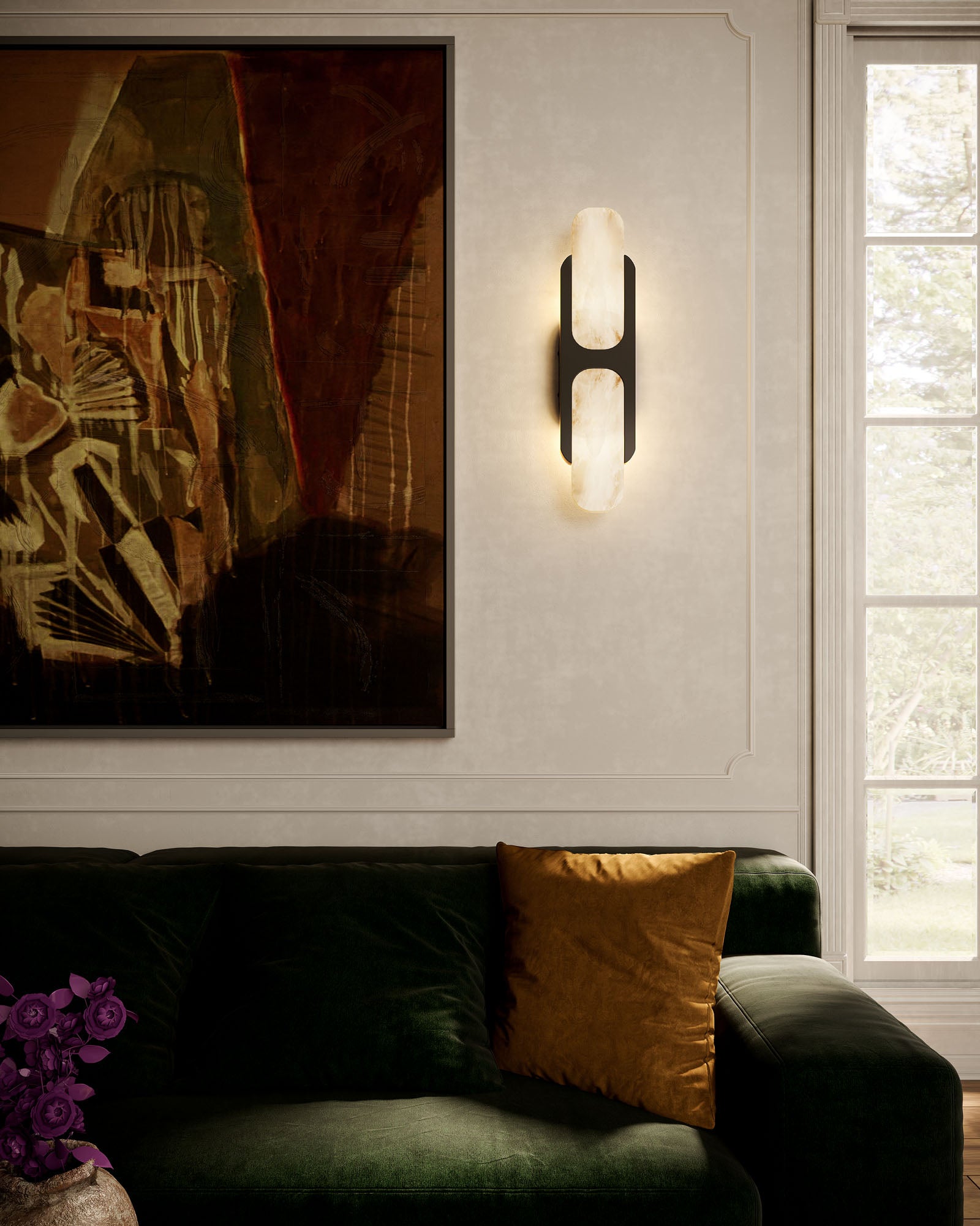 Odin 17-in Urban Bronze/Alabaster Socket Wall Vanity