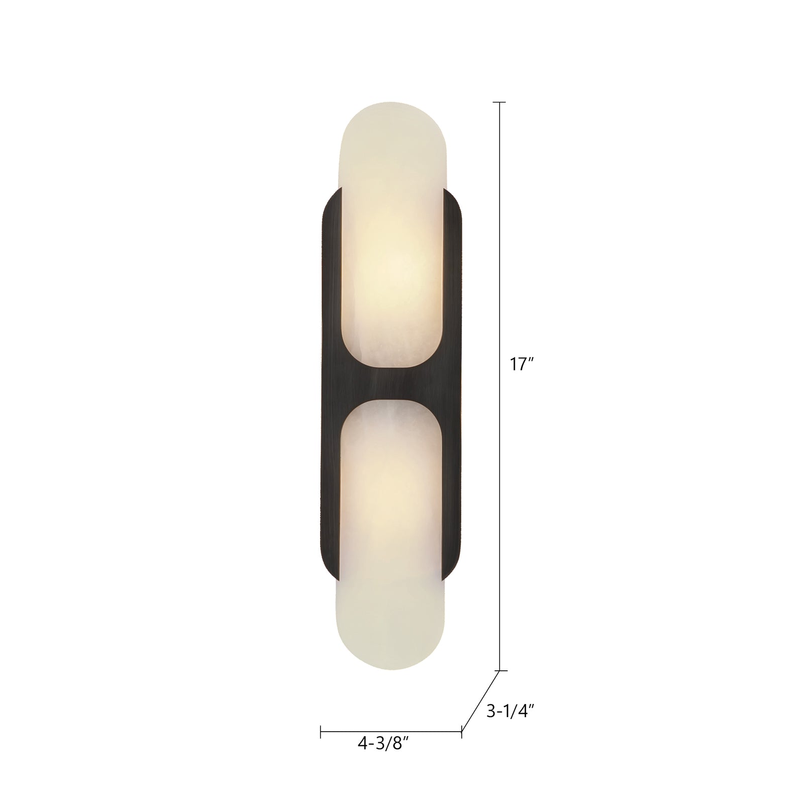 Odin 17-in Urban Bronze/Alabaster Socket Wall Vanity