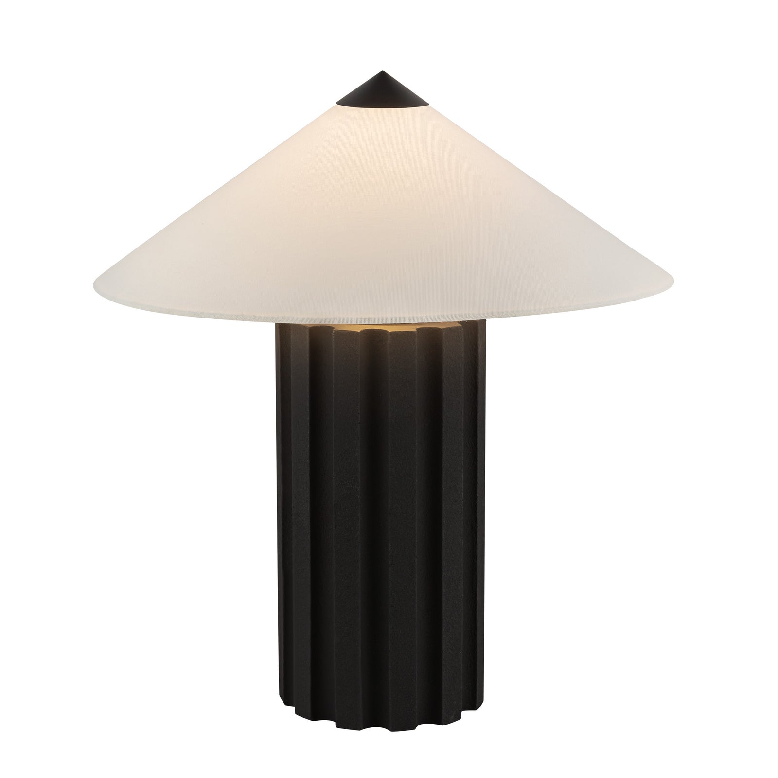Ono 20-in Matte Black Socket Table Lamp