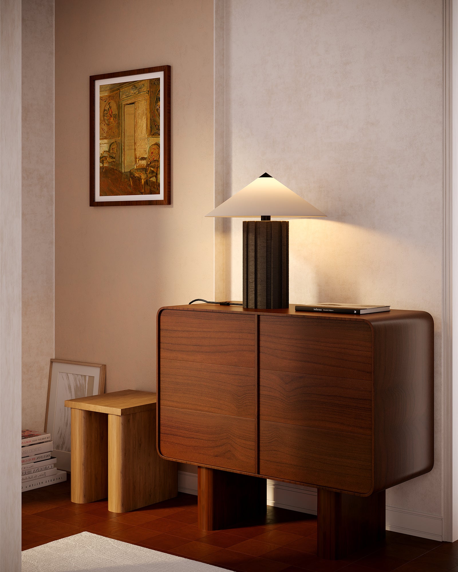 Ono 20-in Matte Black Socket Table Lamp