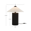 Ono 20-in Matte Black Socket Table Lamp