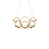 Oros 24-in Antique Brass LED Chandeliers