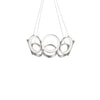 Oros 24-in Antique Silver LED Chandeliers