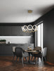 Oros 29-in Antique Brass LED Chandeliers