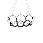 Oros 29-in Black LED Chandeliers