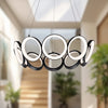 Oros 29-in Black LED Chandeliers