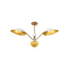 Oscar 36-in Aged Gold/White 3 Lights Pendant