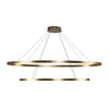 Ovale 54-in Two-Tier Brushed Gold LED Chandelier