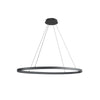 Ovale 40-in Black LED Linear Pendant