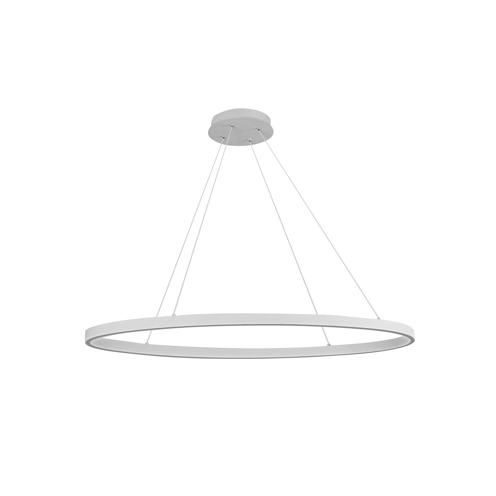 Ovale 40-in White LED Linear Pendant