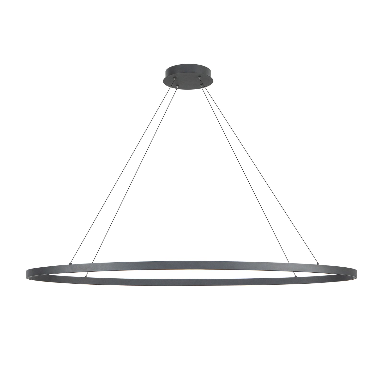 Ovale 53-in Black LED Linear Pendant