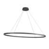 Ovale 53-in Black LED Linear Pendant