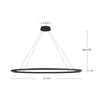 Ovale 53-in White LED Linear Pendant