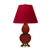 Oxblood Double Gourd Table Lamp