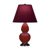Oxblood Double Gourd Table Lamp