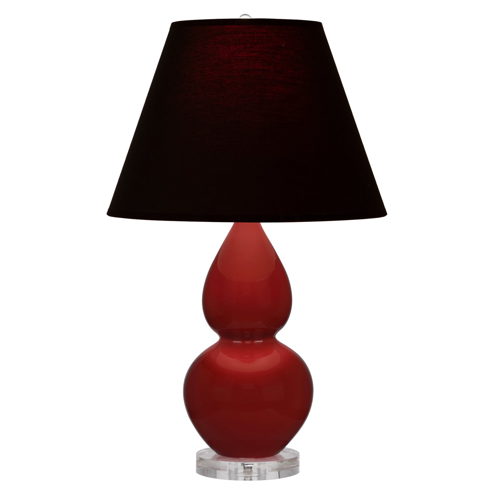 Oxblood Double Gourd Table Lamp