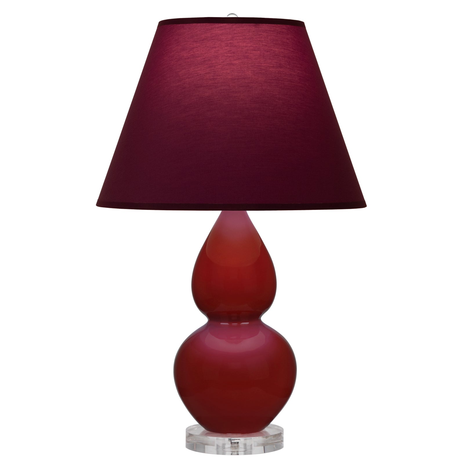 Oxblood Double Gourd Table Lamp