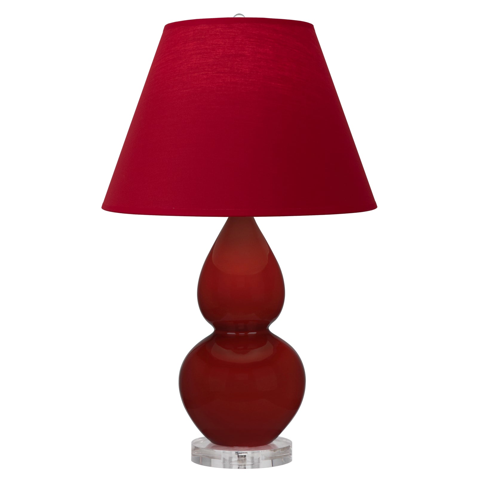 Oxblood Double Gourd Table Lamp