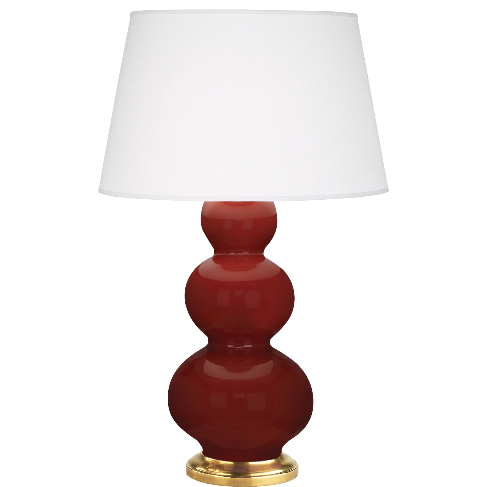 Oxblood Double Gourd Table Lamp
