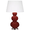 Oxblood Double Gourd Table Lamp