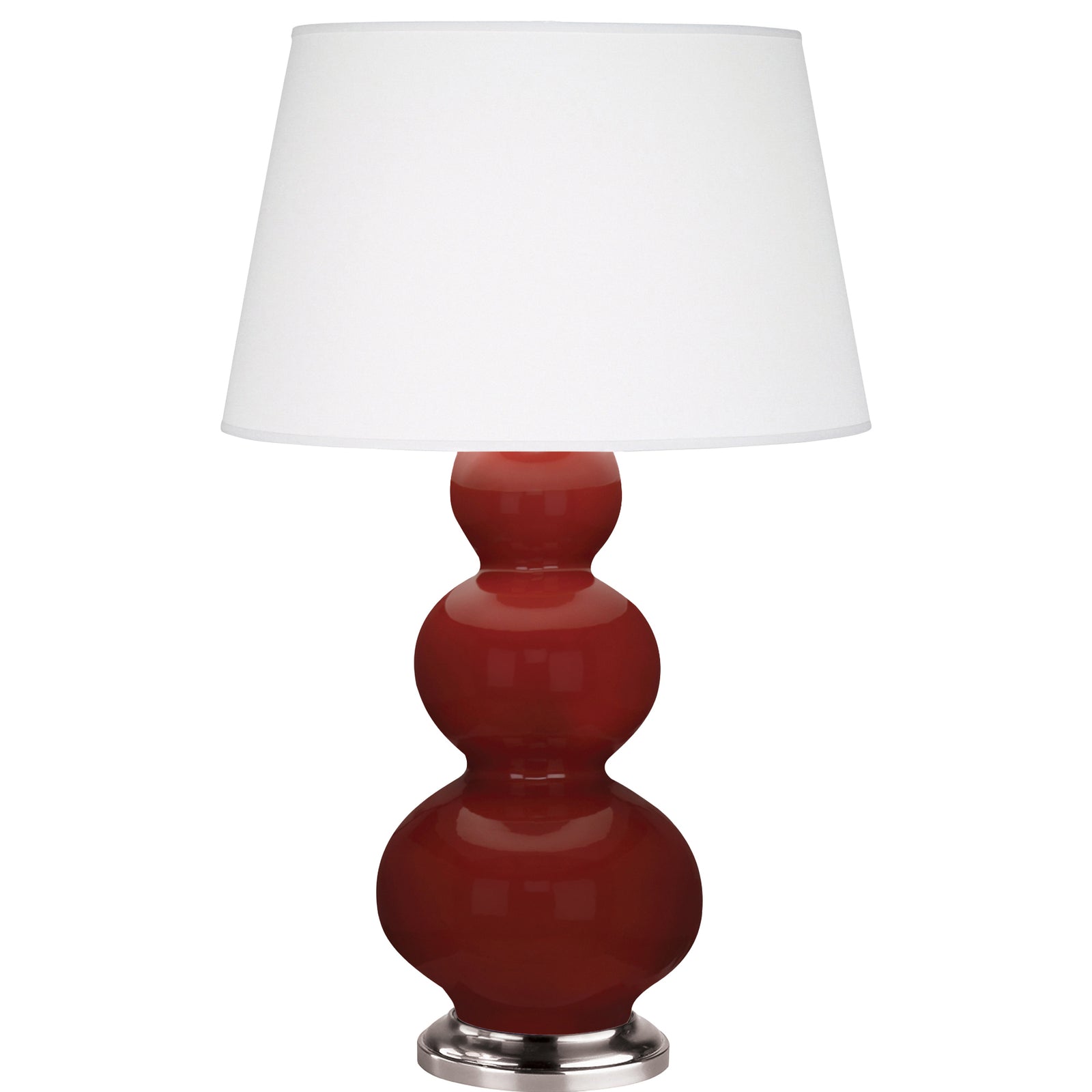 Oxblood Double Gourd Table Lamp