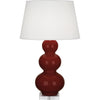 Oxblood Double Gourd Table Lamp