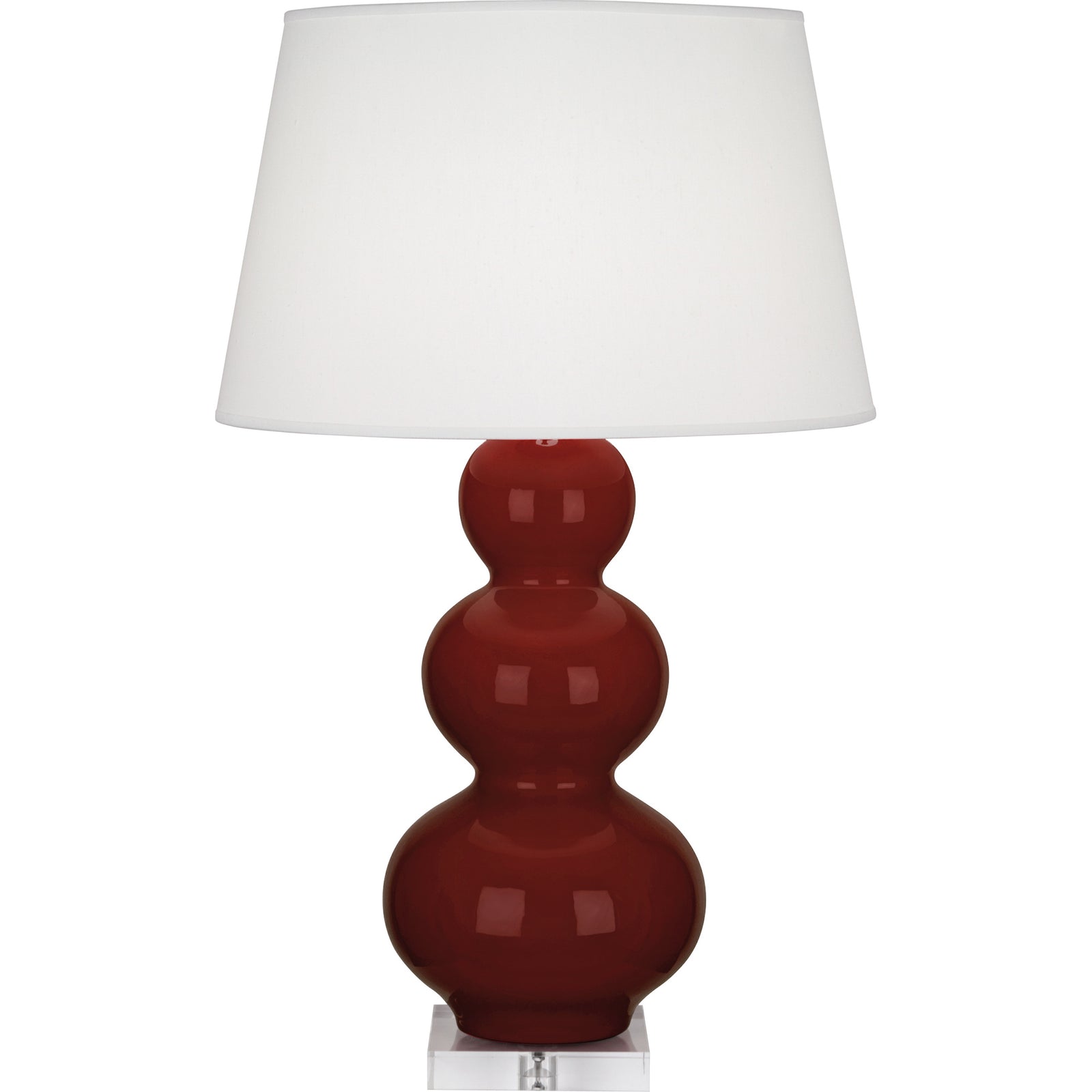 Oxblood Double Gourd Table Lamp