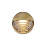 Palais 6-in Ribbed Glass/Vintage Brass LED Wall/Vanity