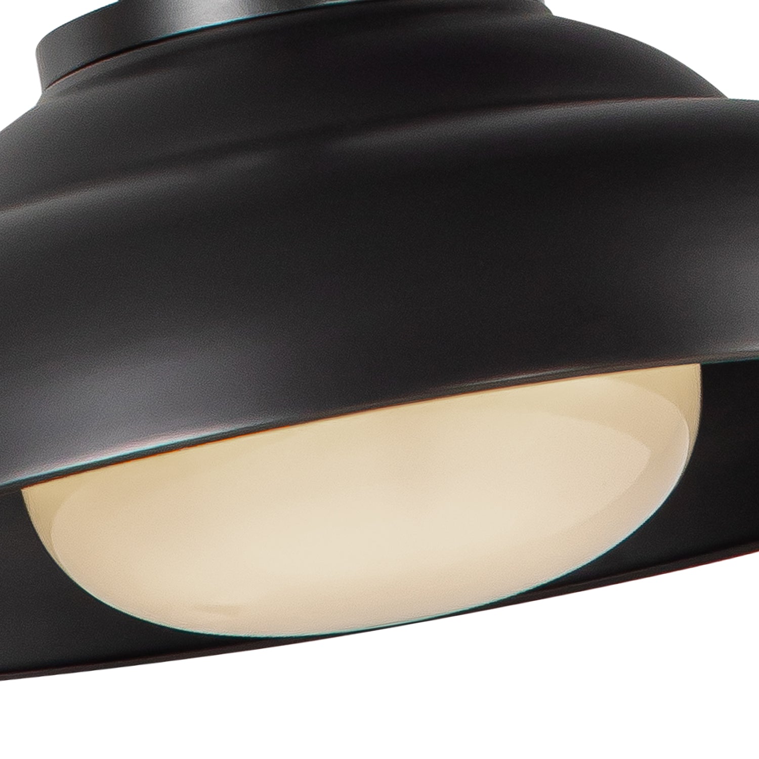 Palmetto 14-in Urban Bronze/Glossy Opal 1 Light Pendant