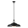 Palmetto 20-in Urban Bronze/Glossy Opal 1 Light Pendant