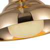 Palmetto 12-in Polished Brass/Glossy Opal 1 Light Semi Flush Mount