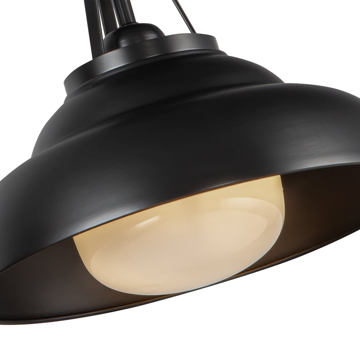 Palmetto 12-in Urban Bronze/Glossy Opal 1 Light Semi Flush Mount